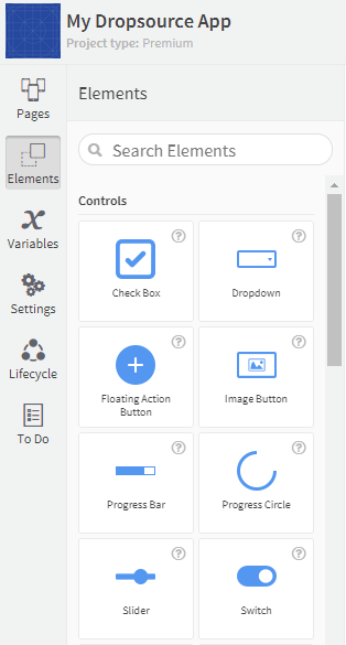 elements section