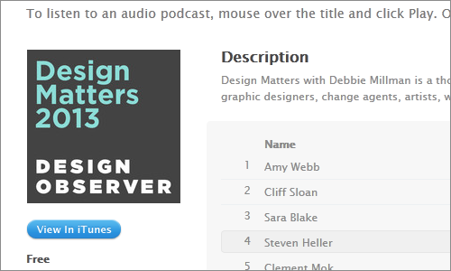 Design Matters with Debbie Millman designmatters