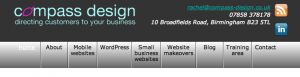 compassdesign-ipad2 Compass Design - site on iPad after menu tweaks